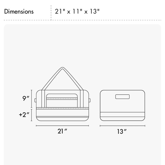Calpak Vibrant Red Travel Duffel 50L - Picture 7 of 7